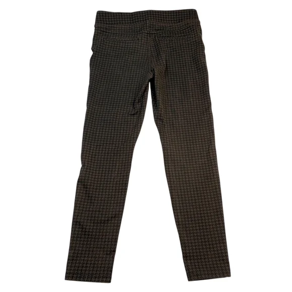 Liverpool Houndstooth Pants Size 6 28 Skinny Stretch Ankle Olive Brown Pull On - Picture 3 of 10